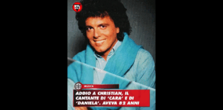 È morto all’età di 82 anni Christian, il cantante di Cara e di Daniela, la voce che negli anni Ottanta – nel periodo del suo maggior successo – fu definita la risposta italiana a Julio Iglesias, per i modi eleganti e lo stile romantico