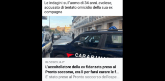 E’ stato preso al Pronto soccorso dell’ospedale Di Maria di Avola il 34enne avolese, fermato dai carabinieri per il tentato omicidio della sua ex fidanzata, accoltellata nel pomeriggio di ieri a Canicattini Bagni, nel Siracusano, poco dopo essere uscita dal lavoro