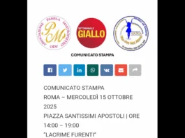 Sit-in, flash mob e testimonianze contro ogni forma di violenza… non più una camminata – per ragioni di sicurezza – ma un presidio che si trasformerà in grido collettivo: il 15 ottobre a Roma, in Piazza Santi Apostoli, dalle 14.00 alle 19.00 si è tenuta la manifestazione “Lacrime Furenti”, un grande momento di mobilitazione nazionale contro femminicidi, violenze di genere, stalking, bullismo e ogni forma di sopraffazione