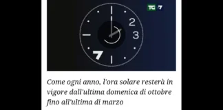Questa notte, tra sabato 25 ottobre e domenica 26 ottobre, è tornata l’ora solare in Italia… significa che alle 03:00 del mattino le lancette si sono spostate indietro di 60 minuti, regalandoci un’ora in più di sonno