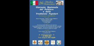 Oggi 26 Ottobre 2025, domenica: si terrà la Giornata Nazionale del Folklore e delle Tradizioni Popolari a Provinciale (Messina)