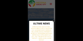 Ieri, sul sito Internet… www.messinasocialcity.it è stata pubblicata la Graduatoria – Avviso Pubblico per la Selezione di N. 530 beneficiari di Borse di Inclusione Sociale