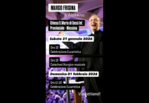 Sabato 31 gennaio 2026 alle ore 18.00, mons. Marco Frisina sarà ospite dei Missionari del Preziosissimo Sangue della Parrocchia di S. Maria di Gesù inferiore di Provinciale a Messina