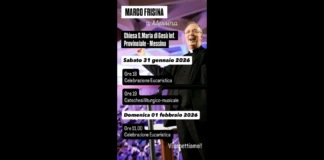 Sabato 31 gennaio 2026 alle ore 18.00, mons. Marco Frisina sarà ospite dei Missionari del Preziosissimo Sangue della Parrocchia di S. Maria di Gesù inferiore di Provinciale a Messina