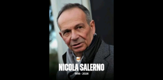 Il Presidente Justin Davis e il Vice Presidente Morris Pagniello, a nome di tutta la famiglia dell’ACR Messina, esprimono il più profondo cordoglio per la scomparsa di Nicola Salerno