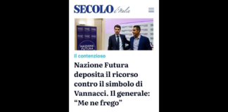 “Ricorso Nazione Futura: Giubilei è prolisso, io rispondo molto più succintamente al suo ricorso… menefrego”