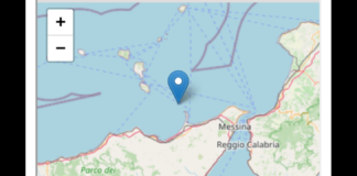 Un terremoto di magnitudo ML 2.3 è avvenuto nella zona: Costa Siciliana nord orientale (Messina), il 04-03-2026 04:12:18 (UTC) 3 ore, 59 minuti fa 04-03-2026 05:12:18 (UTC +01:00) ora italiana con coordinate geografiche (lat, lon) 38.3053, 15.1897 ad una profondità di 126 km
