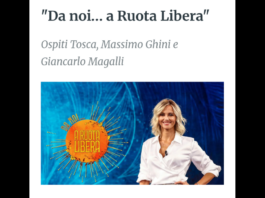Nuovo appuntamento con “Da noi… a Ruota Libera”, il programma realizzato dai responsabili della Direzione Intrattenimento Day Time della Rai in collaborazione con i membri della Endemol Shine Italy, in onda domenica 26 aprile dopo lo spazio Meteo e successivamente alle ore 17.20 su Rai1