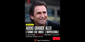 Il mondo dello sport italiano e internazionale è in lutto: si è spento all’età di 59 anni Alex Zanardi… pilota, campione, ma soprattutto simbolo universale di resilienza e amore per la vita