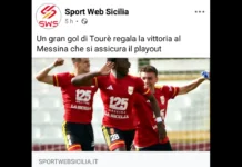 Uno spettacolare gol di Tourè ad inizio ripresa regala la vittoria di misura al Messina nell’ultimo turno contro il Milazzo