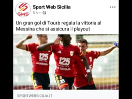 Uno spettacolare gol di Tourè ad inizio ripresa regala la vittoria di misura al Messina nell’ultimo turno contro il Milazzo