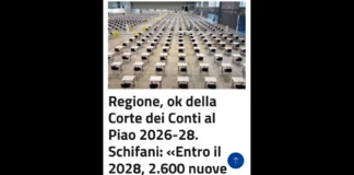 Via libera della Corte dei conti al Piano integrato di attività e organizzazione (Piao) 2026-2028 della Regione Siciliana