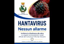 “Con riferimento ad alcune notizie che stanno generando preoccupazione, riteniamo opportuno rassicurare sulle condizioni di salute del giovane villese che si è trovato per pochi minuti sullo stesso aereo della donna deceduta poi per Hantavirus a Johannesburg: Federico è a casa, sta bene e non è stato nè sarà trasferito allo Spallanzani”