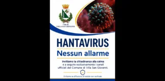 “Con riferimento ad alcune notizie che stanno generando preoccupazione, riteniamo opportuno rassicurare sulle condizioni di salute del giovane villese che si è trovato per pochi minuti sullo stesso aereo della donna deceduta poi per Hantavirus a Johannesburg: Federico è a casa, sta bene e non è stato nè sarà trasferito allo Spallanzani”