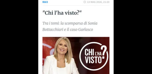 ‘Sarà in diretta dai luoghi in cui è scomparsa Sonia Bottacchiari con i suoi due figli, la nuova puntata di “Chi l’ha visto?”, grandissima la mobilitazione; spazio poi al caso Garlasco e alle indagini sulla morte di Chiara Poggi: per la Procura il quadro accusatorio contro Sempio è solido, mentre per la difesa – che ha fatto fare anche una consulenza “personologica” per rispondere a quella del Racis – gli indizi sono stati cuciti addosso a Sempio per confezionare un mostro. Sempio avrebbe mentito per vent’anni? Tutte le novità in diretta’