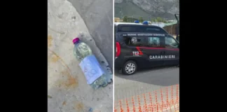 “Stamattina diversi lidi di Isola delle Femmine (PA), punto non distante dalla spiaggia di Mondello in cui insiste lo stesso mandamento mafioso, si sono svegliati con bottigliette di benzina con un foglio con su scritto ‘5.000’ euro”