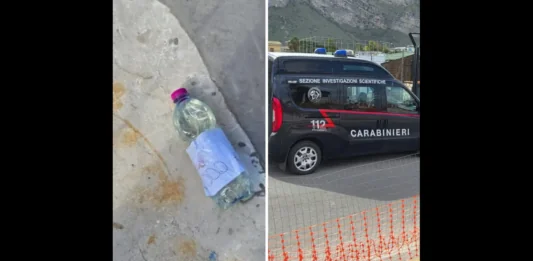 “Stamattina diversi lidi di Isola delle Femmine (PA), punto non distante dalla spiaggia di Mondello in cui insiste lo stesso mandamento mafioso, si sono svegliati con bottigliette di benzina con un foglio con su scritto ‘5.000’ euro”