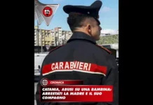 Corruzione di minorenne, maltrattamenti e violenza sessuale aggravata: sono queste le accuse mosse dai magistrati della Procura della Repubblica di Catania nei confronti di una coppia convivente, un uomo di 46 anni e una donna romena di 30, arrestati dagli agenti della Polizia di Stato in esecuzione di un’ordinanza di custodia cautelare in carcere emessa dal Giudice per le indagini preliminari del Tribunale