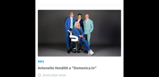Si è aperto con la presenza di Antonello Venditti il nuovo appuntamento con “Domenica In”, condotto da Mara Venier in compagnia di Tommaso Cerno, Teo Mammucari ed Enzo Miccio, che è iniziato in onda domenica 24 maggio alle 14.00 su Rai1, in diretta dagli Studi “Fabrizio Frizzi” di Roma