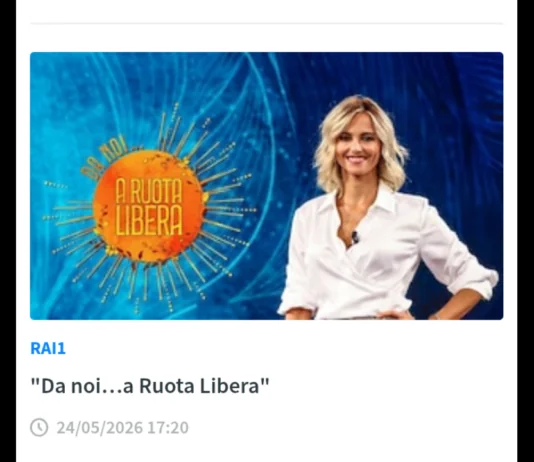 Nuovo appuntamento con “Da Noi… a Ruota Libera”, il programma condotto da Francesca Fialdini