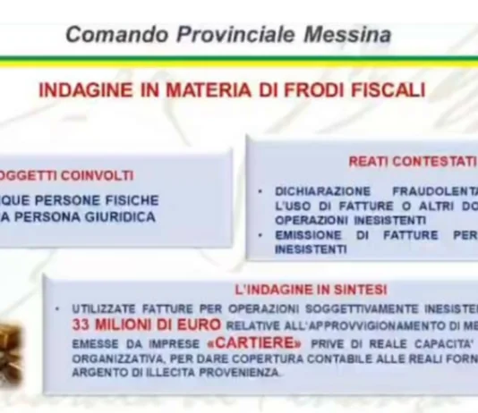 Gli appartenenti al Comando provinciale della Guardia di Finanza di Messina, hanno sequestrato conti correnti e beni immobili per un valore superiore a 8 milioni di euro nei confronti di una società messinese operante nel settore del commercio dei metalli preziosi