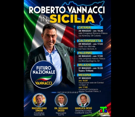 Roberto Vannacci torna in Sicilia e sceglie ancora una volta il Messinese come tappa simbolica del percorso di costruzione politica di Futuro Nazionale