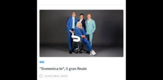 Gran finale per “Domenica In” che chiude la stagione 2025-2026