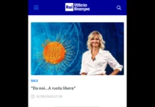 Nuovo appuntamento domenica 31 maggio alle 17.20 su Rai1, con “Da noi… a Ruota Libera”, il programma condotto da Francesca Fialdini