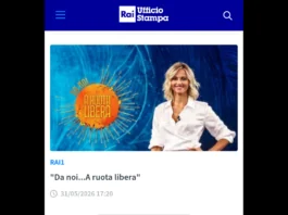 Nuovo appuntamento domenica 31 maggio alle 17.20 su Rai1, con “Da noi… a Ruota Libera”, il programma condotto da Francesca Fialdini