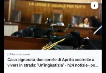 “Ci sono storie che non possono lasciare indifferenti, vicende umane che superano il limite del tollerabile e si trasformano in un urlo silenzioso impresso sui sampietrini di piazza di Montecitorio: Da oltre venti giorni, le sorelle Montoro, due cittadine oneste originarie di Aprilia, vivono avvolte in coperte termiche d’emergenza, esposte alle intemperie e all’indifferenza della strada“